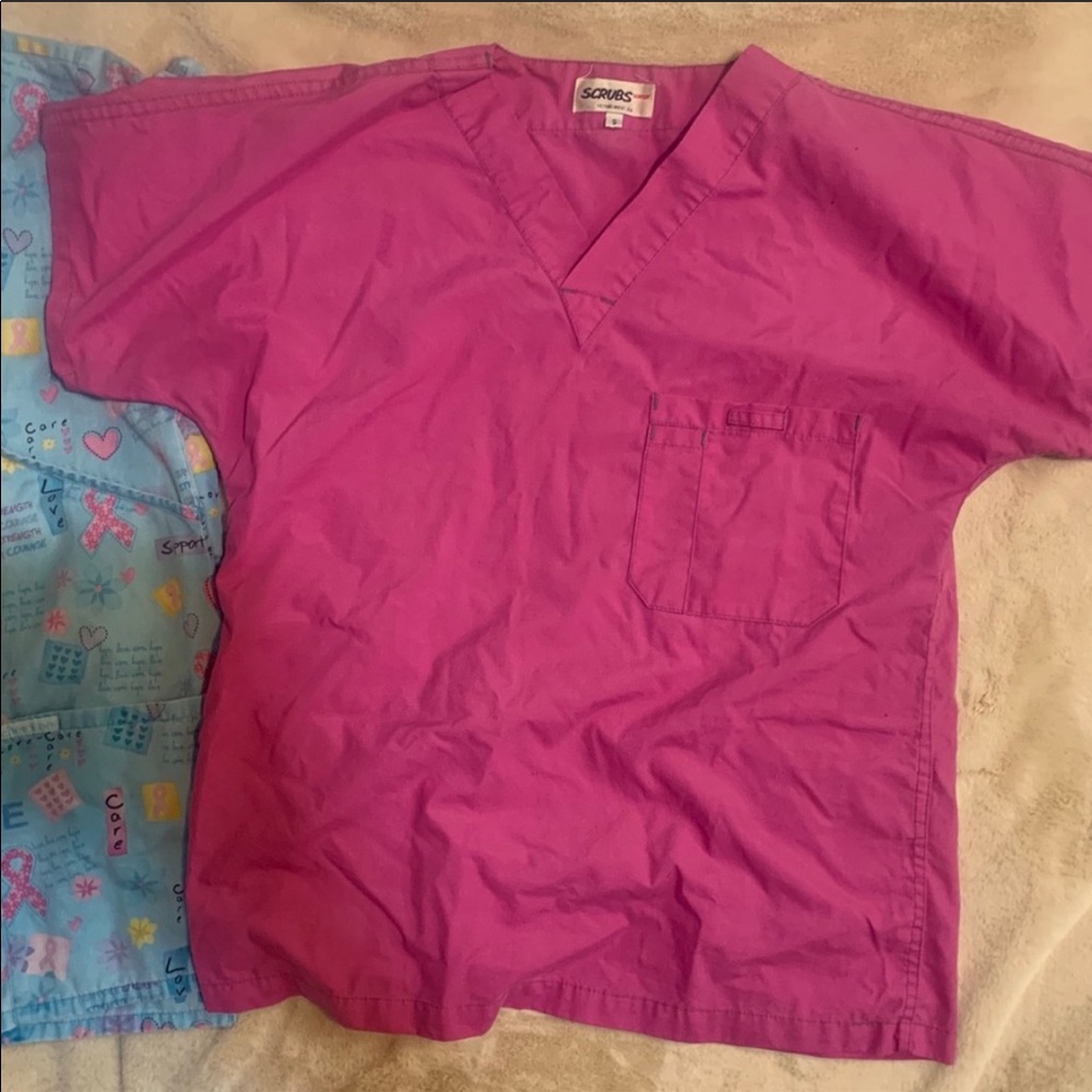 Scrubstar pink scrub top